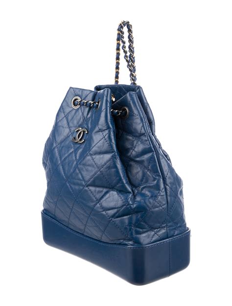 chanel blue backpack|chanel gabrielle backpack small.